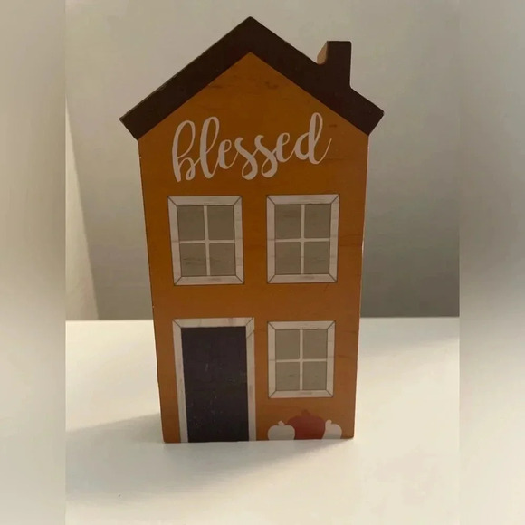 Celebrate wood decor of blessed orange house - Picture 2 of 4